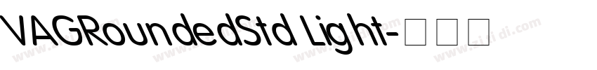 VAGRoundedStd Light字体转换